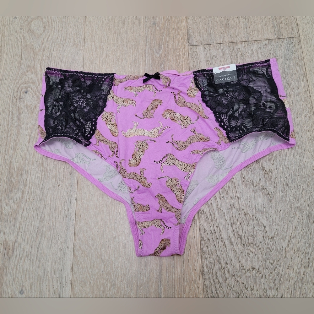 Cacique Lavender Leopard Lace Panty